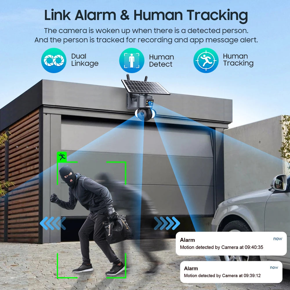 SHIWOJIA 4K 8MP Solar Camera