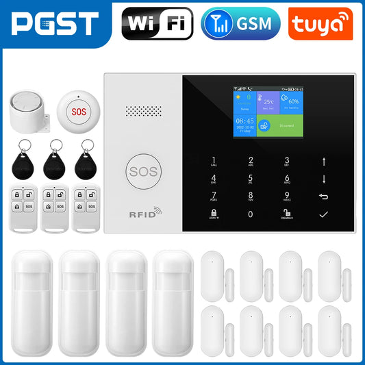 PGST Residential Tuya Smart Gsm Wifi Alarm System