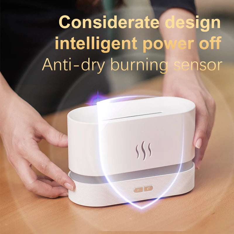 Simulation Flame LED Night Light Humidifier