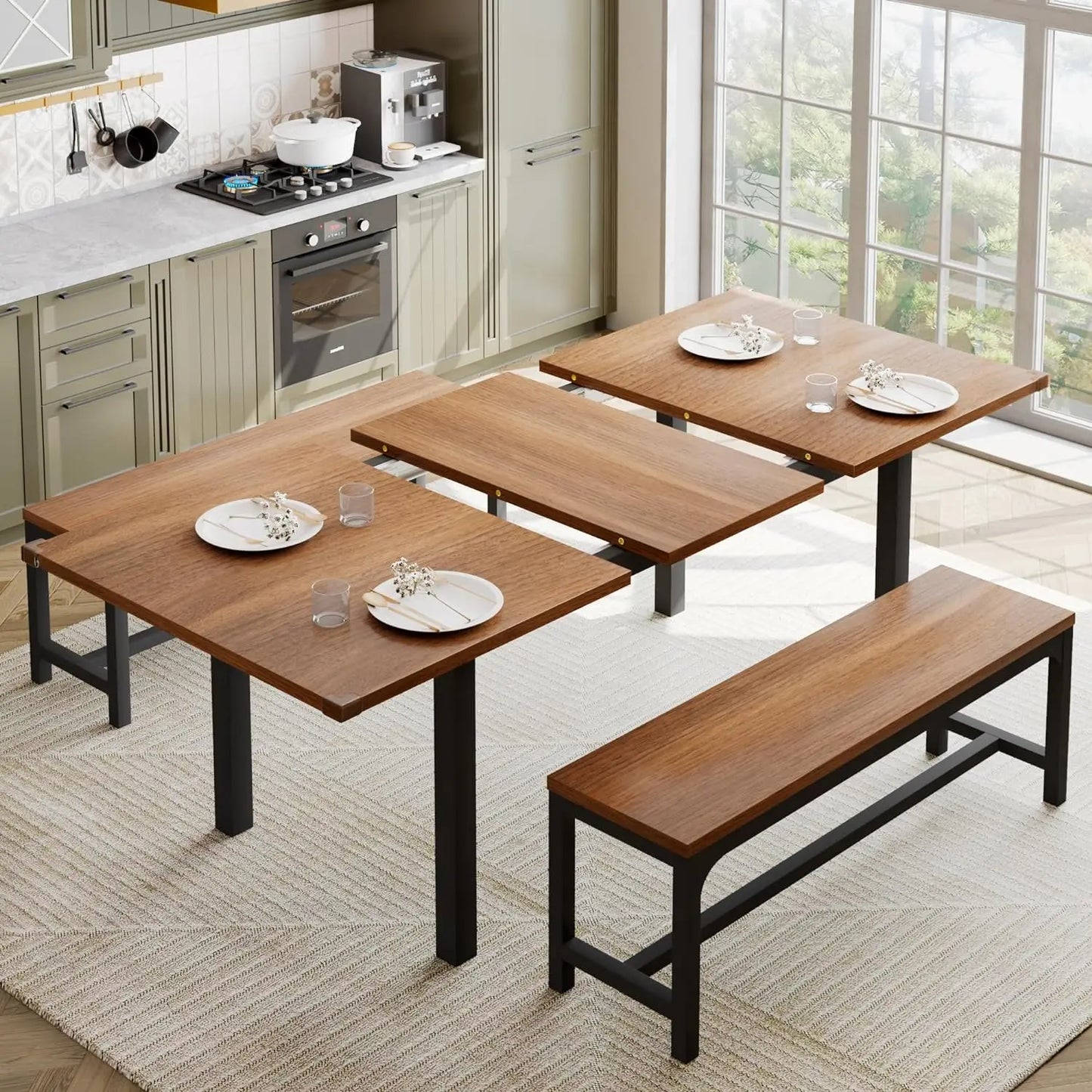 Feonase Extendable 63" Dining Table Set