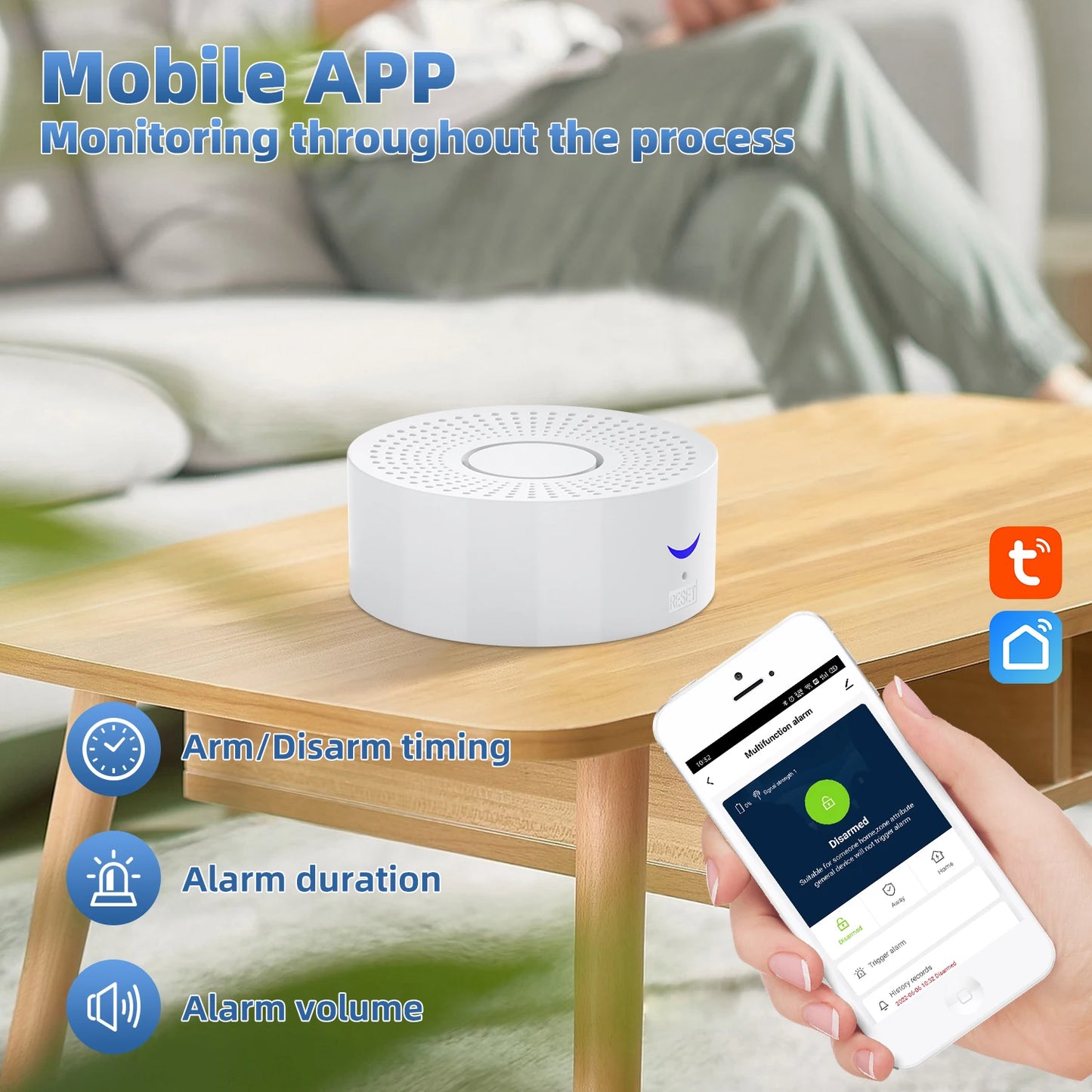 Tuya Wifi Smart Home Alarm System