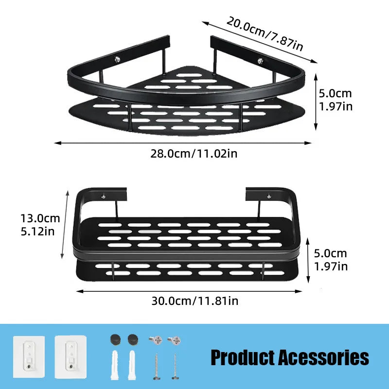 Aluminum Alloy Shampoo Rack Shower Shelf