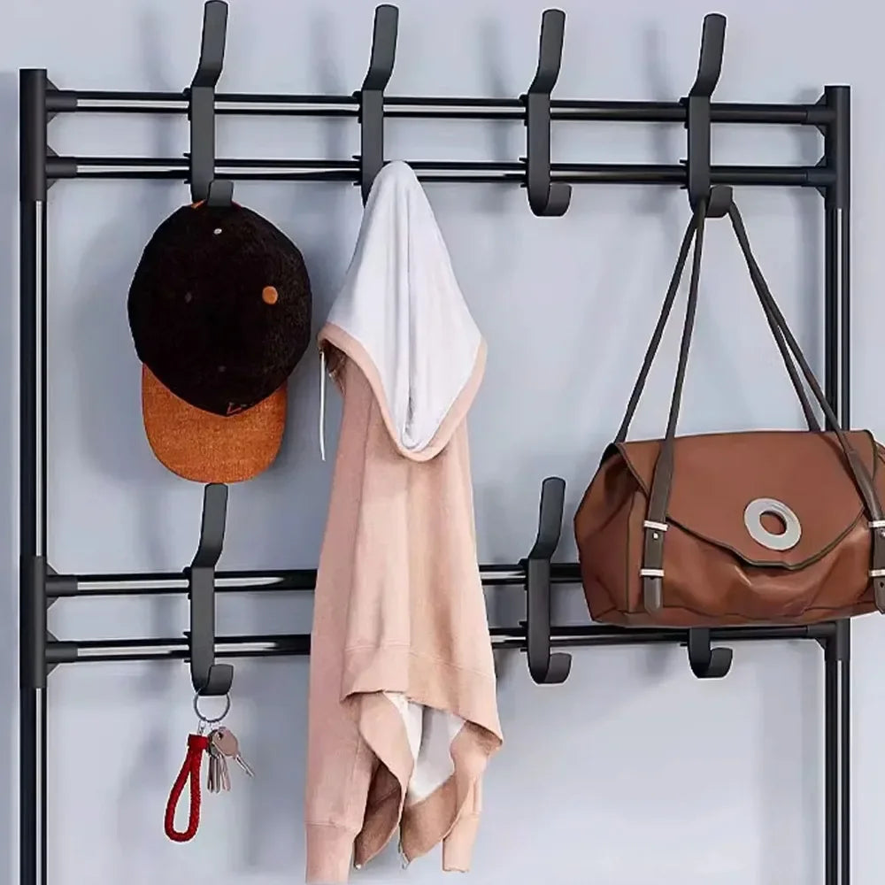 Multi-Layer Shoe Rack With Hat Hangers