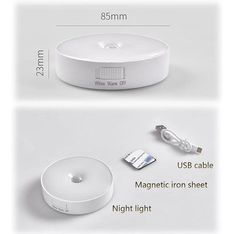 Rechargeable LED Night Light Motion Sensor Night Lamp