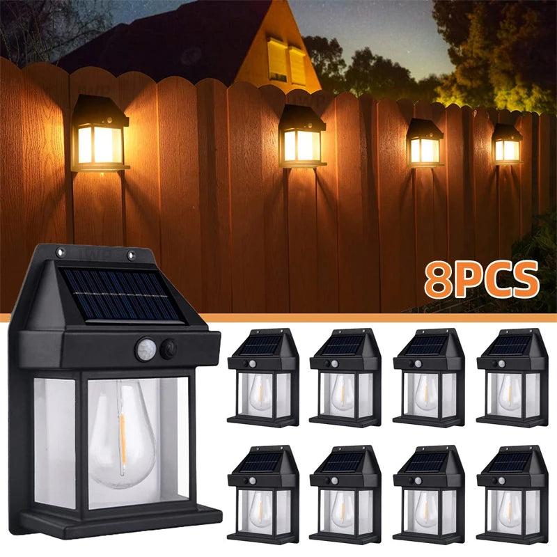 Solar Wall Lights Outdoor Tungsten Lamps