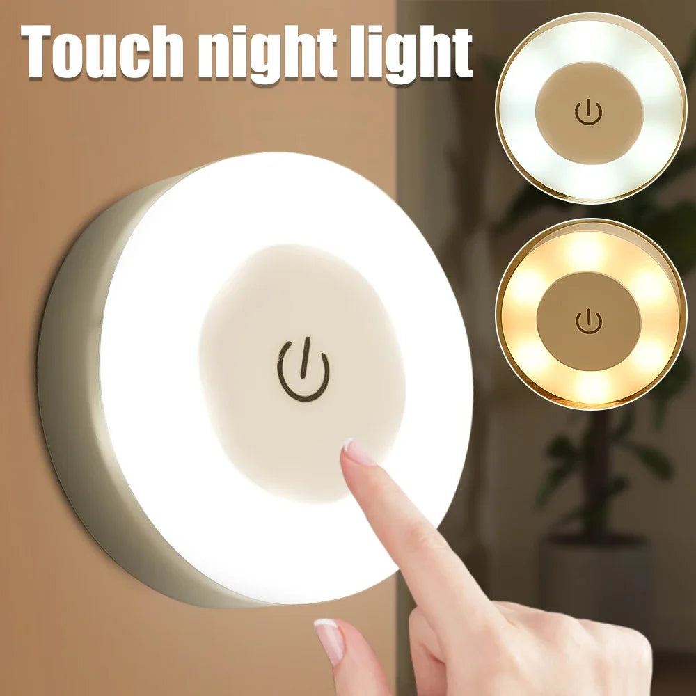 Rechargeable Magnetic Base Round Wall Light Lamp