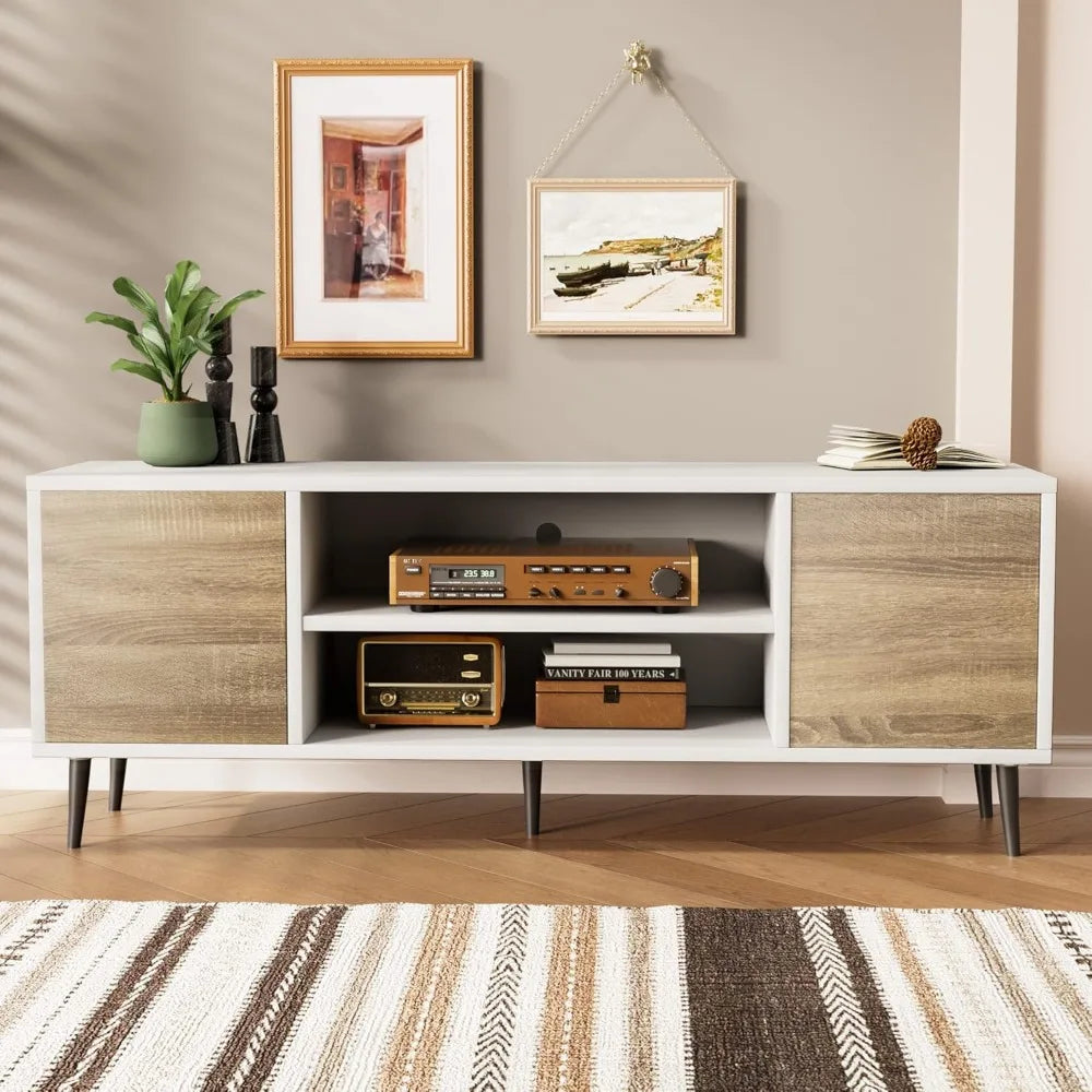 TV Console Table Media Cabinet