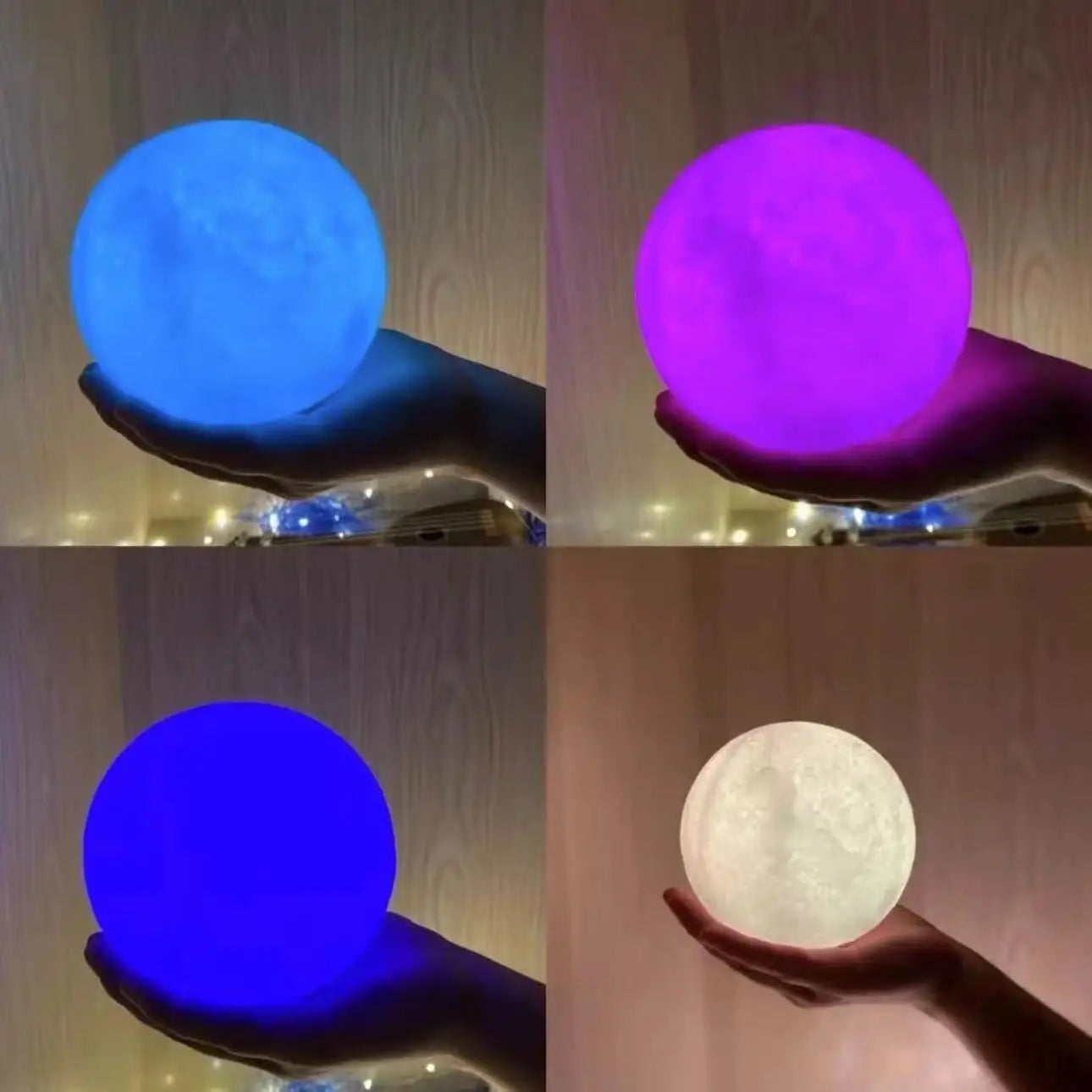 Moon Night Light Battery Powered Lamp