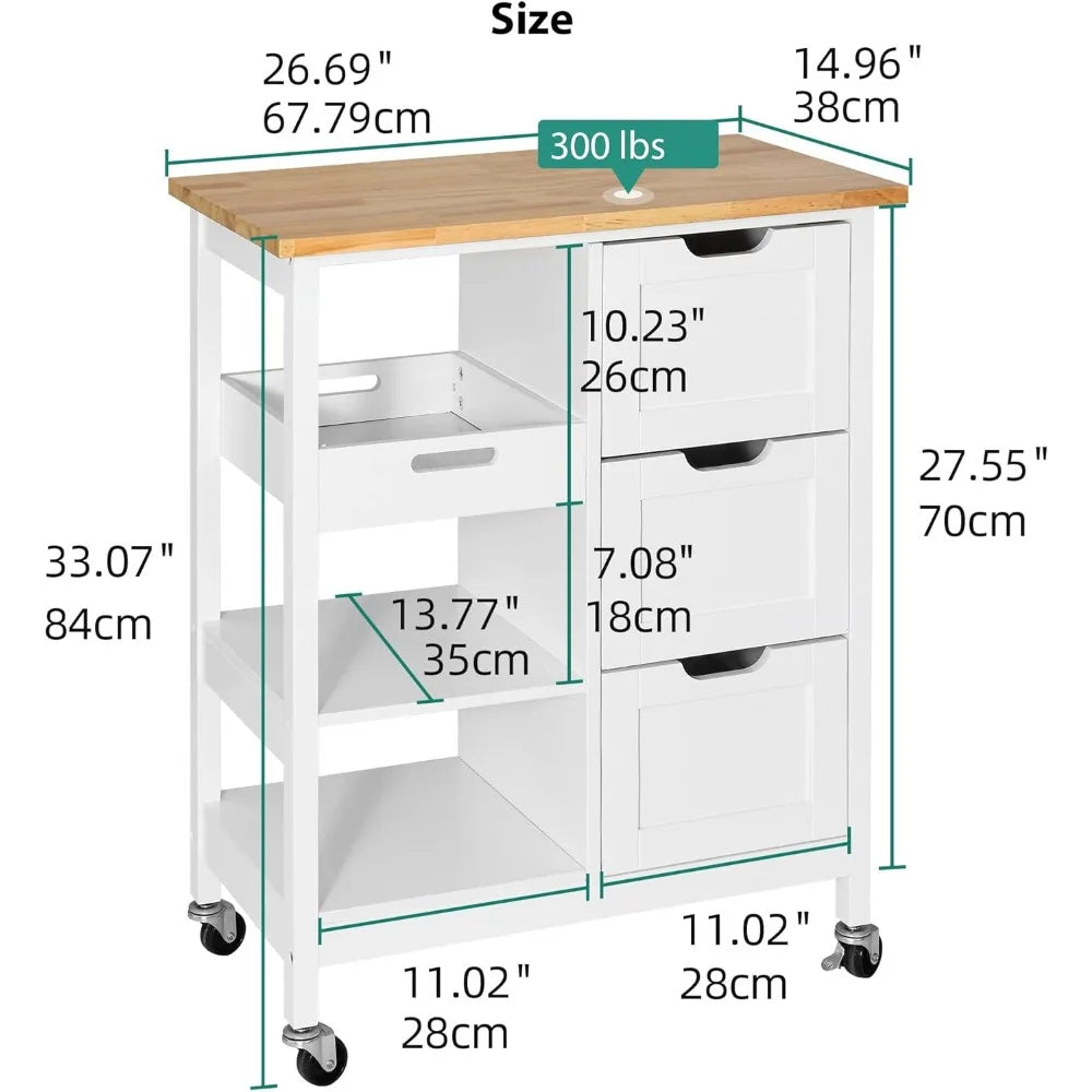 Small Solid Wood with Storage Space