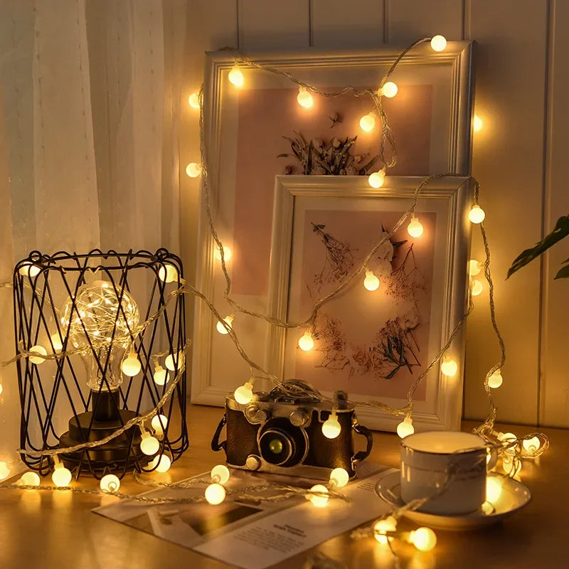 Power Ball LED String Garland Lights