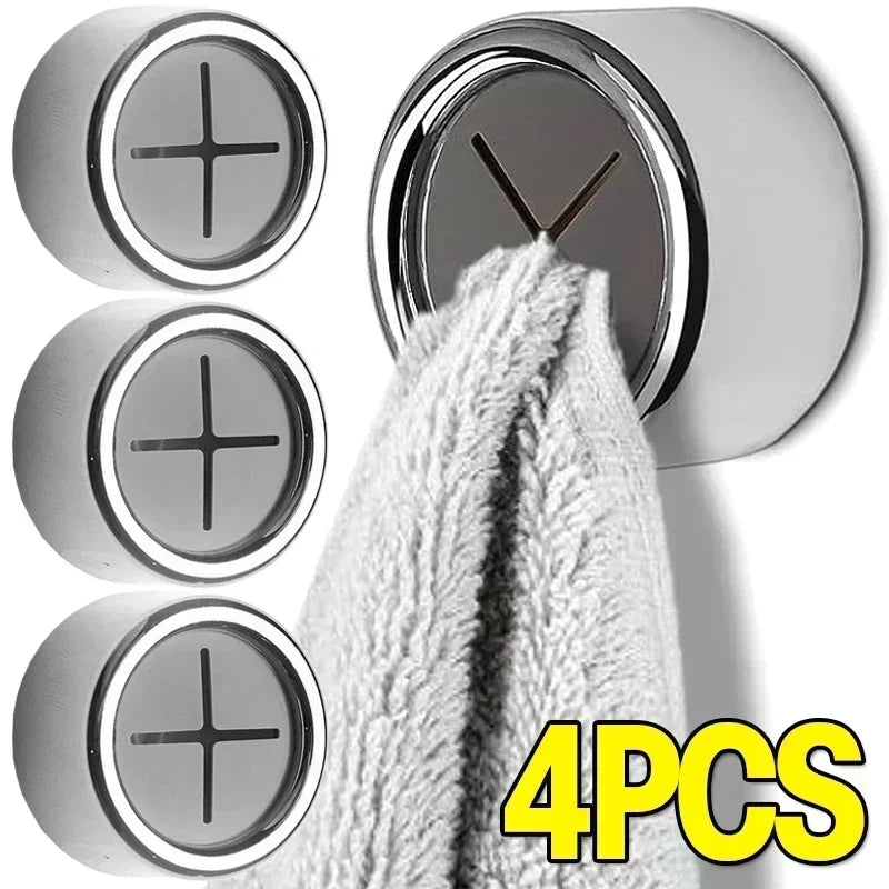 Adhesive Towel Plug Holder Hooks