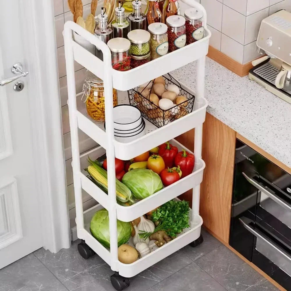 Storage Rack Mobile Trolley Organizer