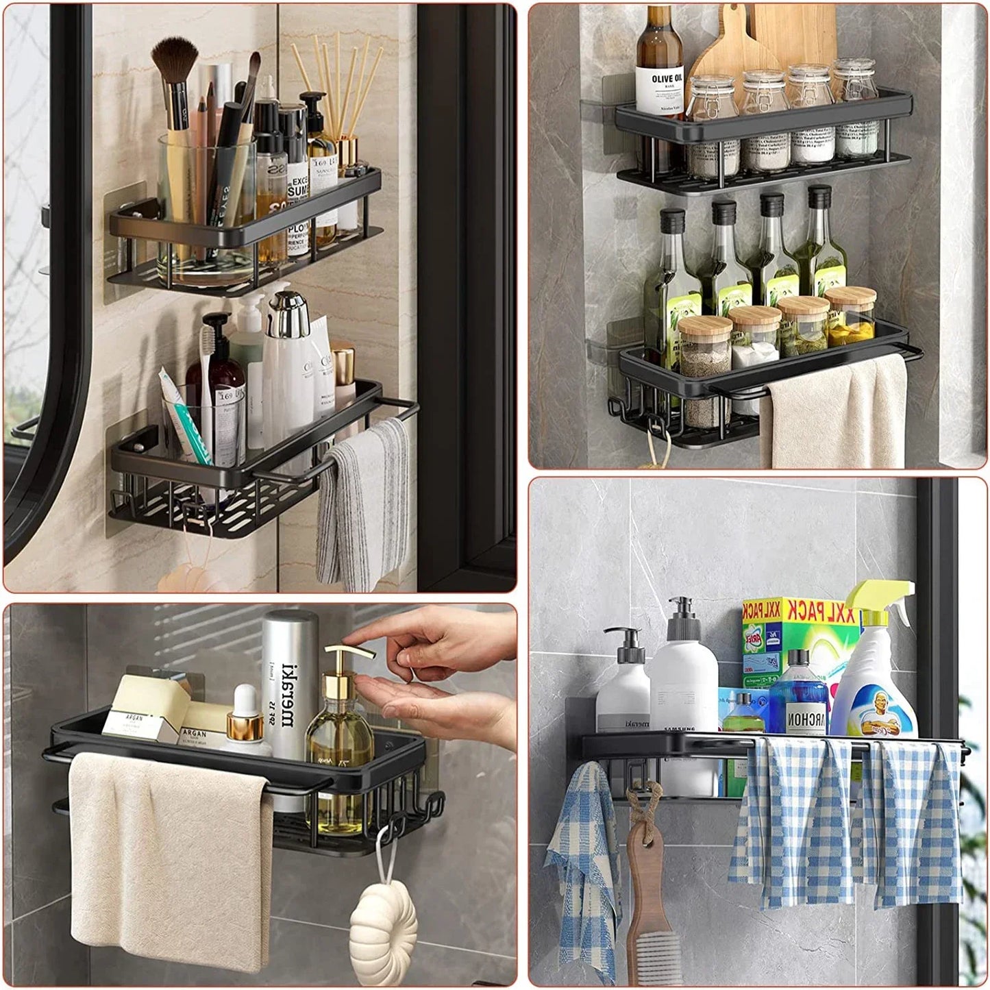 Aluminum Alloy Shampoo Rack