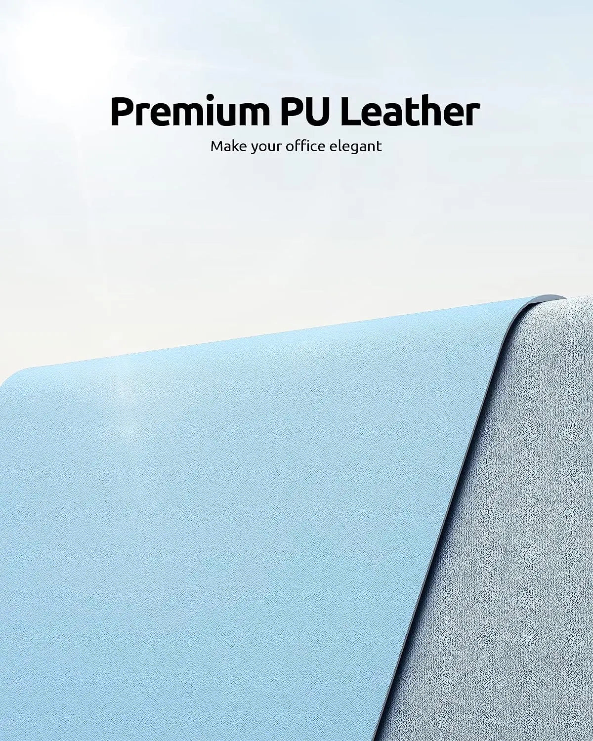 Non-Slip PU Leather Desk Blotter Office Mat,