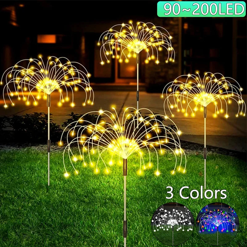 Solar Firework Outdoor Light