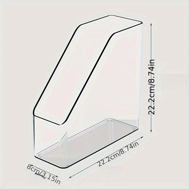 Transparent dormitory desk Stationery book storage rack