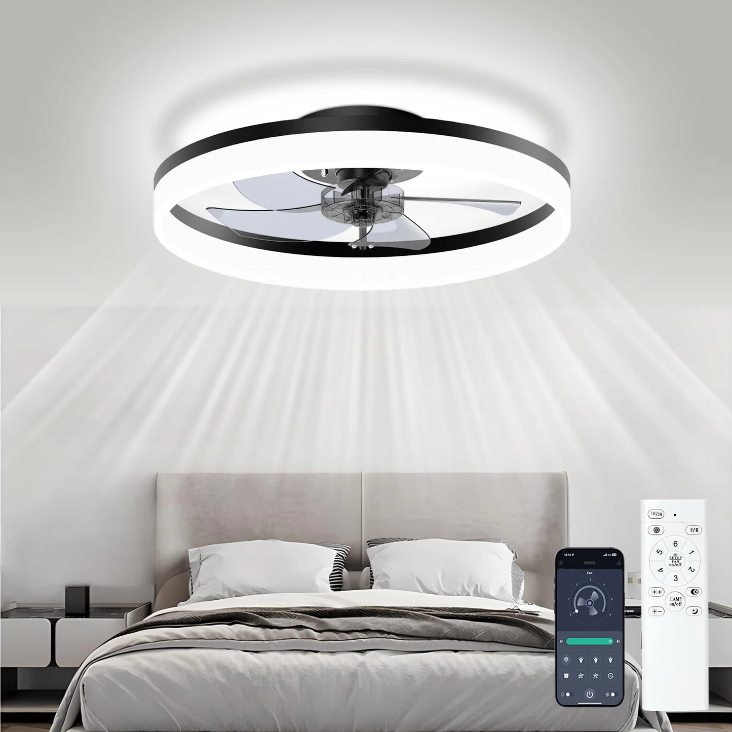 Simple LED Ceiling Fan Light