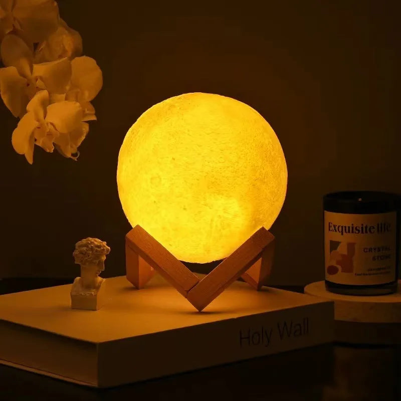 Moon Night Light Battery Powered Lamp