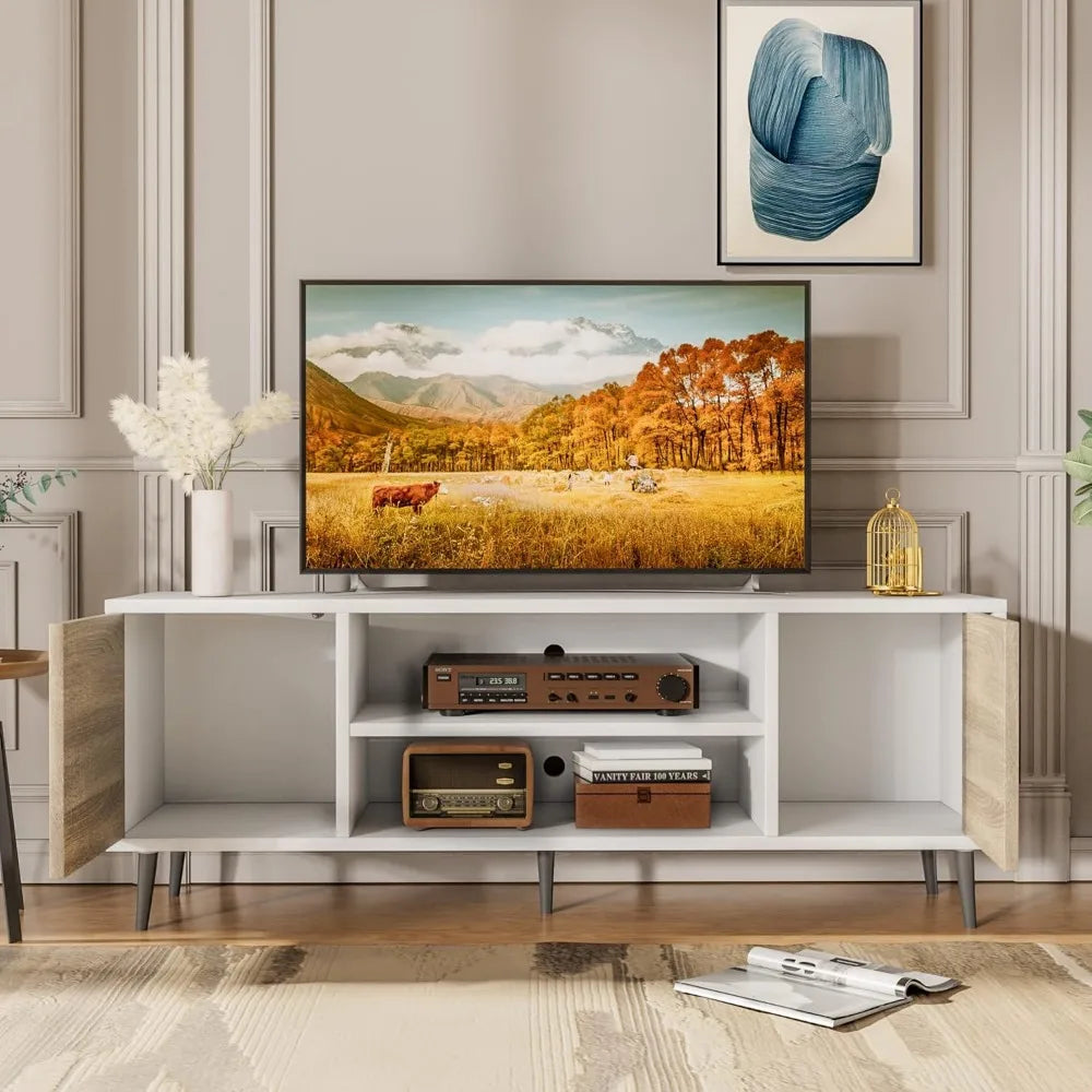 TV Console Table Media Cabinet