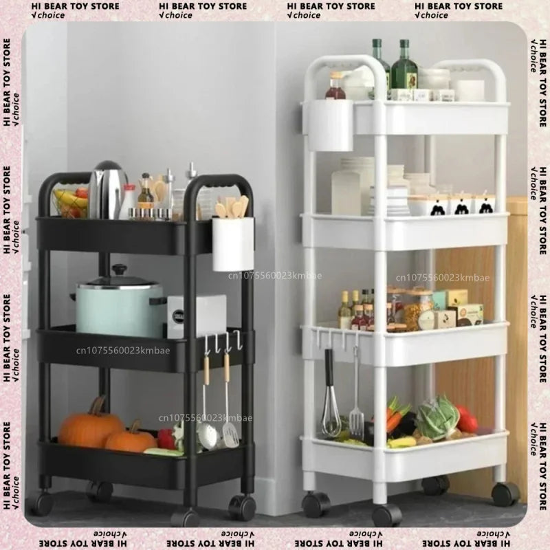 Storage Rack Mobile Trolley Organizer