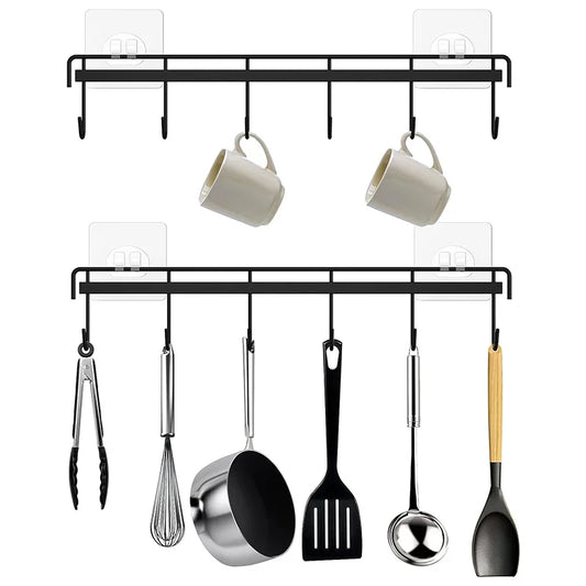 Kitchen Utensil Rack Storage Wall Hooks