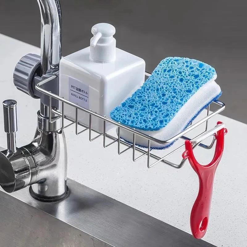 Sink Drain Rack Sponge Storage Holder