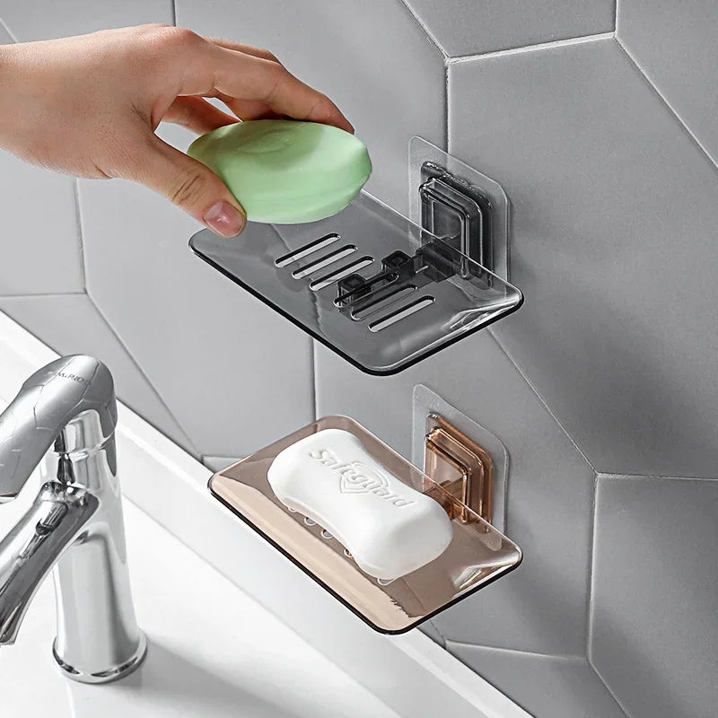 No Drilling Wall Mounted Double Layer Soap Holder